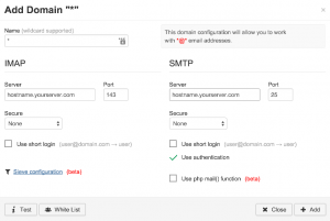 Configure Rainloop webmail in cPanel